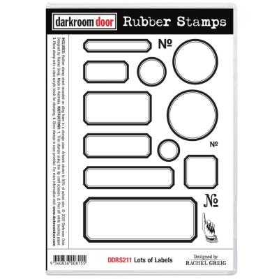 Darkroom Door Rubber Stamps - Lots Of Labels